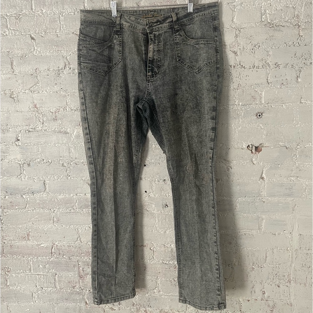 Apollo Jeans Gray Acid Wash Denim Sz 15/16